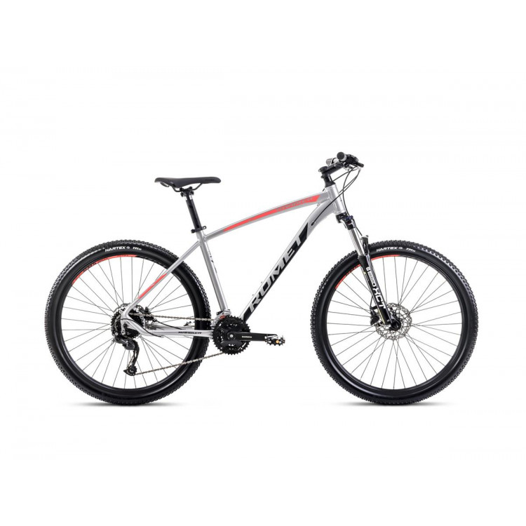 Horský bicykel ROMET RAMBLER R7.4 2024 L Strieborno-červený grafit
